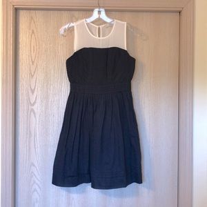 LOFT navy and white dress size 0P